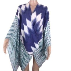 Sole Society Shawl Poncho Sweater Blanket One Size